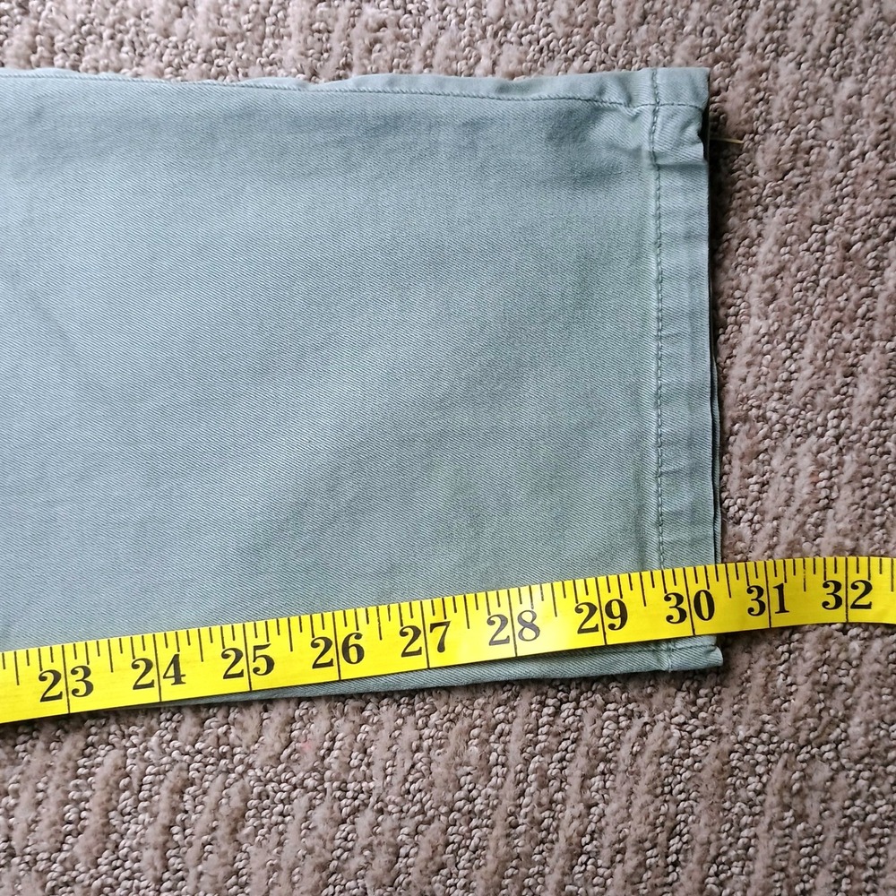 Brooks Brothers Slim Fit Pants Mens 31x30 Sage Green Chino Preppy Aesthetic - Picture 5 of 9